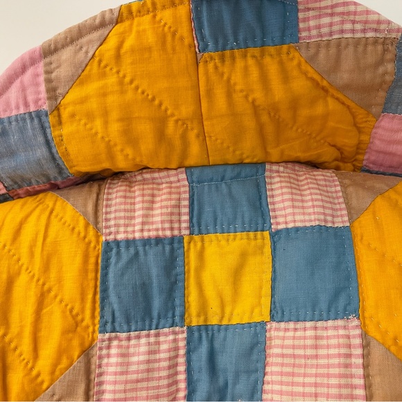❤️ HANDMADE PATCHWORK QUILTED CROPPED JACKET BOHEMIAN VINTAGE QUILT COTTAGECORE - Picture 11 of 11